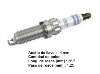BUJIAS DE ENCENDIDO PEUGEOT 207/308/408/3008 1.6 THP / RENAULT CLIO II 1.2 16V / CITROEN C3/C4/DS3 1.6 THP CON RESISTOR - PACK X10