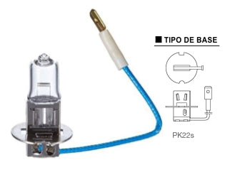 LAMPARAS DE LIVIANOS HALOGENAS LAMPARA ALTA Y BAJA/ANTINIEBLA DELANTERO - 12V 55W PK22S - ECO - PACK X10