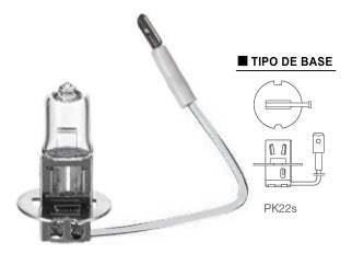 LAMPARAS DE CAMIONES HALOGENAS LAMPARA ALTA Y BAJA/ANTINIEBLA DELANTERO - 24V 70W PK22S - TRUCKLIGHT - PACK X10