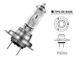 LAMPARAS DE LIVIANOS HALOGENAS LAMPARA ALTA Y BAJA/ANTINIEBLA DELANTERO - 12V 55W PX26D - LONGLIFE DAYTIME - PACK X10