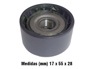 TENSORES ACCESORIOS VOLKSWAGEN AMAROK 3.0 V6 TDI POLEA INVERSORA ACCESORIOS 17X55X28 MM_