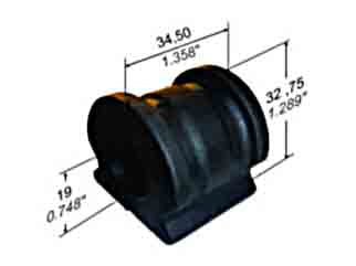 BUJES DE SUSPENSION LIVIANOS VOLKSWAGEN GOL TREND/FOX/SURAN/VOYAGE/SAVEIRO BUJE BARRA ESTABILIZADORA GOMA 18 MM - BARRA 20 MM_