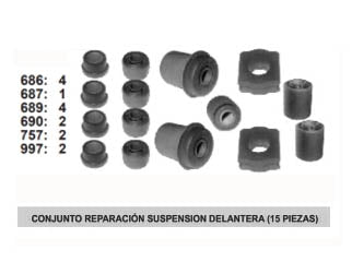 KIT BUJES SUSPENSION COMPLETO PEUGEOT 504 1976/....