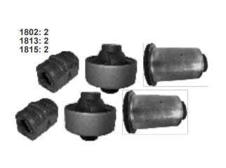 KIT BUJES SUSPENSION COMPLETO CHEVROLET ONIX/PRISMA/COBALT BUJE PARRILLA Y ESTABILIZADORA