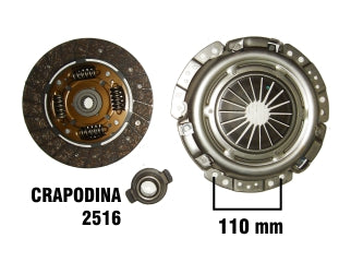 KIT DE EMBRAGUES LIVIANOS PEUGEOT 306/PARTNER/CITROEN BERLINGO/XSARA 1.8D/1.9D DIAMETRO: 200 / 18 ESTRIAS CON CRAPODINA 2516_