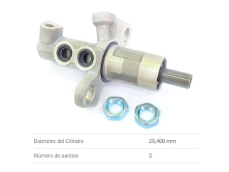 BOMBAS DE FRENOS LIVIANOS CHEVROLET CRUZE 2.0 11/16 - DIAMETRO 25.40MM_