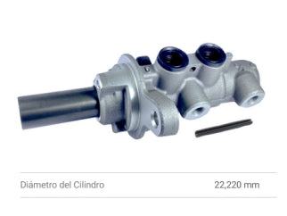 BOMBAS DE FRENOS LIVIANOS CHEVROLET S10 2.8 CDTI 44896 G2 - DIAMETRO 22.22MM SIN CONTROL DE ESTABILIDAD_