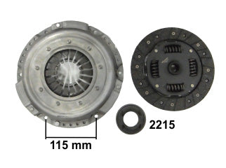 KIT DE EMBRAGUES LIVIANOS CHEVROLET CORSA/AGILE/SUZUKI FUN 1.0/1.4 04/.. DIAMETRO: 200/200 MM / 14 ESTRIAS / CRAPODINA 2215_