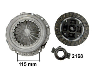 KIT DE EMBRAGUES LIVIANOS FIAT DUNA/UNO/SIENA/PALIO/REGATTA/TIPO/FIORINO DIAMETRO: 190 MM / 20 ESTRIAS CON CRAPODINA 2168_