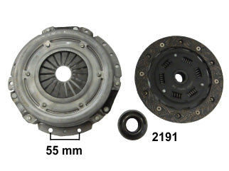 KIT DE EMBRAGUES LIVIANOS RENAULT CLIO/R11/R18/R12/R19 MOTOR 1.4 DIAMETRO: 180 MM / 26 ESTRIAS CON CRAPODINA 2191_