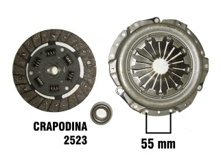 KIT DE EMBRAGUES LIVIANOS PEUGEOT 206/106/205 1.4 99/../CITROEN C3/SAXO DIAMETRO: 180 MM /18 ESTRIAS CON CRAPODINA 2523_