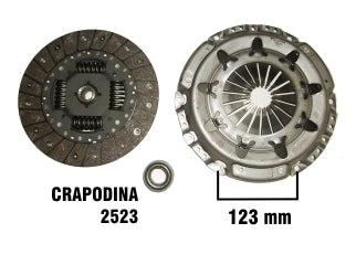 KIT DE EMBRAGUES LIVIANOS PEUGEOT PARTNER/206/207/307/407/CITROEN C4/C5 2.0 16V DIAMETRO: 230 MM/ 18 ESTRIAS/ CRAPODINA 2523_
