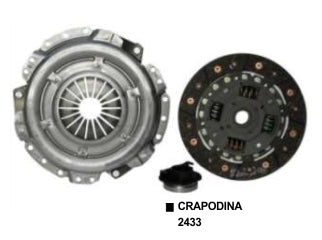 KIT DE EMBRAGUES LIVIANOS RENAULT CLIO/MIO/KANGOO/TWINGO 1.2/1.4 / DIAMETRO: 180 MM /26 ESTRIAS CON CRAPODINA 2433_