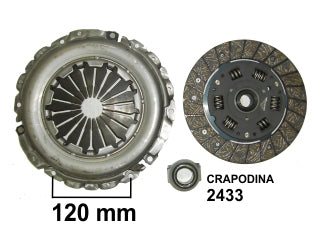 KIT DE EMBRAGUES LIVIANOS RENAULT MEGANE/SCENIC 1.6 16V K4M DIAMETRO 215 MM / 26 ESTRIAS - CON CRAPODINA 2433_