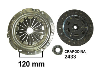 KIT DE EMBRAGUES LIVIANOS RENAULT CLIO/DUSTER/LOGAN/SANDERO/MEGANE/SYMBOL K7M/K4M DIAMETRO: 200 MM/26 ESTRIAS/CRAPODINA 2433_