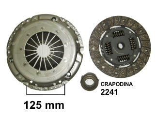 KIT DE EMBRAGUES LIVIANOS VOLKSWAGEN GOLF/BORA/NEW BEETLE / AUDI A3 1.9TDI DIAMETRO: 228 MM/28 ESTRIAS CON CRAPODINA 2241_