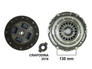 KIT DE EMBRAGUES LIVIANOS PEUGEOT PARTNER/306/CITROEN BERLINGO DIAMETRO 230/18 ESTRIAS/CRAPODINA 2516_
