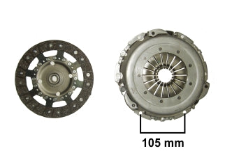 CONJUNTOS PLACA/DISCO EMBRAGUE FORD ECOSPORT/FIESTA/FIESTA MAX/COURRIER 1.4 TDCI PARA VOLANTE BIMASA/DIAMETRO: 210 MM /17 ESTRIAS_