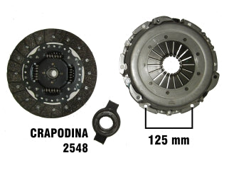 KIT DE EMBRAGUES LIVIANOS FORD ESCORT/COURIER/FIESTA 1.8 D 95/01 DIAMETRO: 220/215 MM / 17 ESTRIAS CON CRAPODINA 2548_