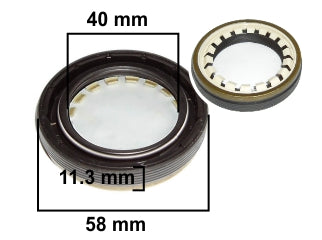 RETENES VARIOS PEUGEOT 206/207/306/405/PARTNER SALIDA SEMIEJE IZQUIERDO 40.00X58.00X11.30 MM - A 075_