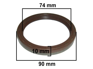 RETENES MOTOR LIVIANOS FIAT PALIO/SIENA/UNO/DUNA/FIORINO 1.7 D-TD/TEMPRA/TIPO 2.0 16V 154C RETEN DE BANCADA 74X90X10MM_