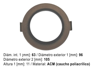 RETENES VARIOS FIAT VEHICULOS FIAT VARIOS  - SALIDA DIFERENCIAL