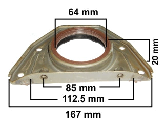 RETENES MOTOR LIVIANOS FIAT PALIO/SIENA/STRADA/BRAVA/BRAVO/MAREA 1.6 16V TORQUE 178A4-182A4-182A6-185A3-186A4 64X80X8 MM_