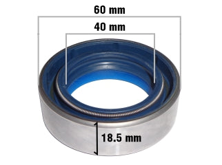 RETENES VARIOS PEUGEOT 205/504/505 / RENAULT 9/11 / MASSEY FERGUSON / JOHN DEERE DIFERENCIAL CARRARO 40X60X18.5 MM_