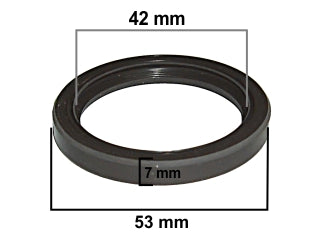 RETENES MOTOR LIVIANOS FORD FOCUS/FIESTA/ECOSPORT/MONDEO/ESCORT/ORION 1.8-2.0 16V ZETEC ARBOL DE LEVAS 42X53X7MM_