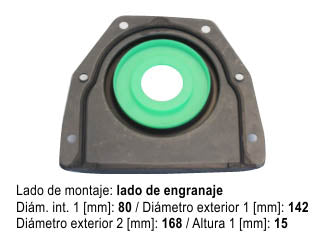 RETENES MOTOR LIVIANOS FORD FIESTA VI /FOCUS II   HXJA-HXJB/  HXDA-HXDB - RETEN DE CIGUENAL TRASERO