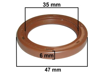 RETENES MOTOR LIVIANOS RENAULT CLIO/LOGAN/SANDERO/KANGOO/EXPRESS/MEGANE 1.2-1.4-1.6 8V DISTRIBUCION 35.00X47.00X6.00 MM_