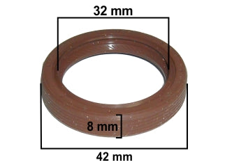 RETENES MOTOR LIVIANOS VOLKSWAGEN GOL TREND/VOYAGE/FOX/SURAN/SAVEIRO 1.6 8V BAH DISTRIBUCION Y ARBOL DE LEVAS 32X42X8 MM_