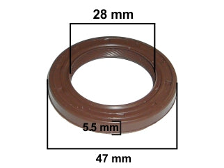 RETENES MOTOR LIVIANOS RENAULT MEGANE/SCENIC/LAGUNA 1.8 16V F4P RETEN ARBOL DE LEVAS 28.00X47.00X5.50 MM_