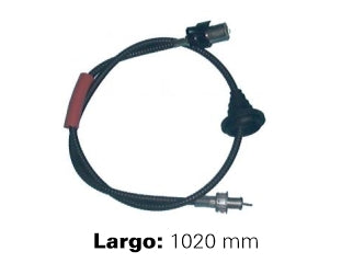 CABLES VELOCIMETRO LIVIANOS FORD ESCORT 1.6 CHT 88/94-1.6 AE-1.8 93/94 C/GUARDAPOLVO-LARGO 1020MM-C/ACOPLE ORIGINAL Y ROSCA M18