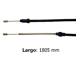 CABLES FRENO DE MANO LIVIANOS RENAULT MASTER III CHASIS CORTO 2.3 DCI 13/.. FRENO TRASERO DERECHO/IZQUIERDO A CAMPANA - L: 1805MM
