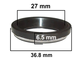 RETENES DIRECCION LIVIANOS FIAT / CHEVROLET / FORD / SUZUKI-NBR/85-27.00X36.80X3.5/6.5-A 323-L_