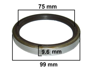 RETENES MOTOR LIVIANOS FORD TRANSIT 2.5 ../00 RETEN BANCADA TRASERO 79.00X99.00X9.60 MM - MX-R - GIRO AH_