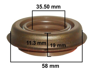 RETENES DIFERENCIAL Y CAJA LIVIANOS FORD RANGER/EXPLORER 4X4 RETEN SALIDA SEMIEJE IZQUIERDO FPM 35.50X58.00X11.30/19.00 MM - GIRO BIDI_