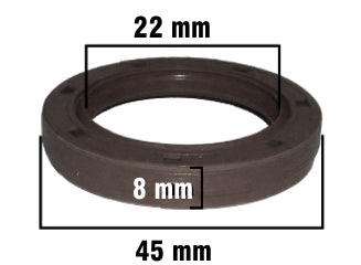 RETENES MOTOR LIVIANOS RENAULT MEGANE/SCENIC 2.0 8V F3R RETEN ARBOL DE LEVAS TRASERO 22.00X45.00X8.00 MM - LX-R - GIRO AH_