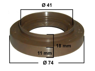 RETENES DIFERENCIAL Y CAJA LIVIANOS TOYOTA HILUX/SW4 05/.. RETEN DIFERENCIAL TRASERO FPM 41.00X74.00X11.00/18.50 - A 308-R - GIRO H_