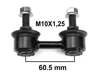 BIELETAS DE SUSPENSION TOYOTA COROLLA 98/03 DELANTERA LARGO 60MM_
