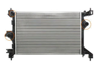 RADIADORES LIVIANOS CHEVROLET ONIX/PRISMA 1.4 11/../COBALT/SPIN 1.8 8V 12/.. CON AA ALETADO 552X377X21MM_