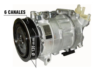 COMPRESORES AIRE ACONDICIONADO LIVIANOS PEUGEOT 208/308/408/2008 / CITROEN C4 LOUNGE 11/.. / OEM 9802875780 / 8UK-AH_