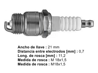 BUJIAS DE ENCENDIDO FORD FALCON 3.0/F100 3.6/SIERRA 1.6 - PACK X4