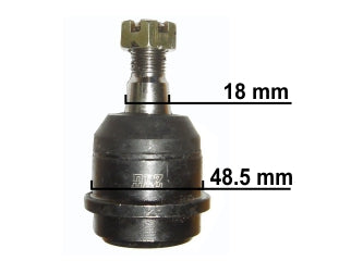 ROTULAS DE SUSPENSION DODGE RAM 2500 4X4 EJE RIGIDO 04/10 ROTULA SUPERIOR PIVOTE 18.5 MM_