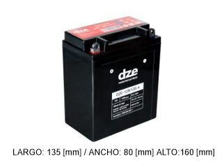 BATERIAS DE MOTOS 12N12A-4 - 12V - 12 AMPERES - CCA: 165A_