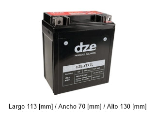 BATERIAS DE MOTOS YTX7L - 12V - 6 AMPERES CCA: 85A_