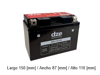 BATERIAS DE MOTOS YTZ12S - 12V - 11 AMPERES - CCA: 210A_