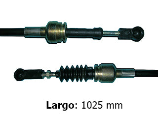 CABLES CAMBIOS - SELECTORA DE CAJA LIVIANOS FIAT PALIO/SIENA FASE III-IV/STRADA FASE IV 1.4 8V MPI SELECCION-EXTREMOS METALICOS-LARGO 1025 MM -