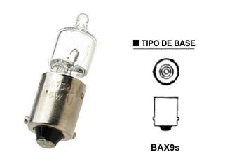 LAMPARAS DE MOTOS LAMPARA POSICION DELANTERA/PATENTE - 12V 6W BAX9S - PURE LIGHT - PACK X10